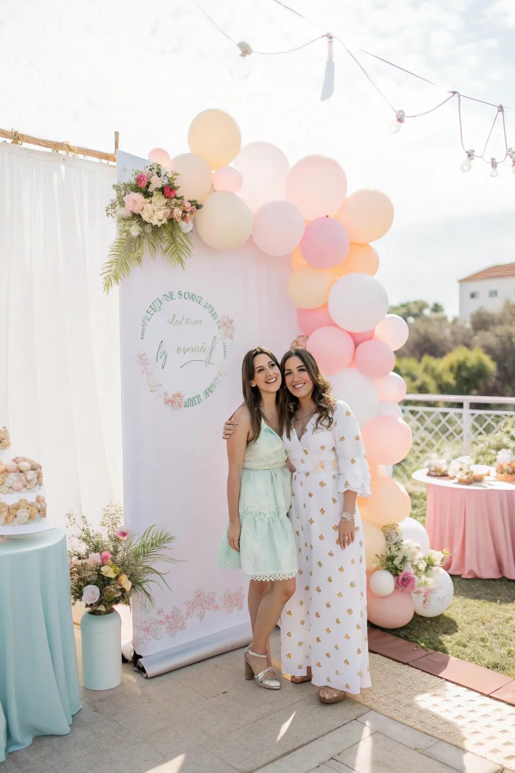 An ethereal backdrop projects a serene mood.