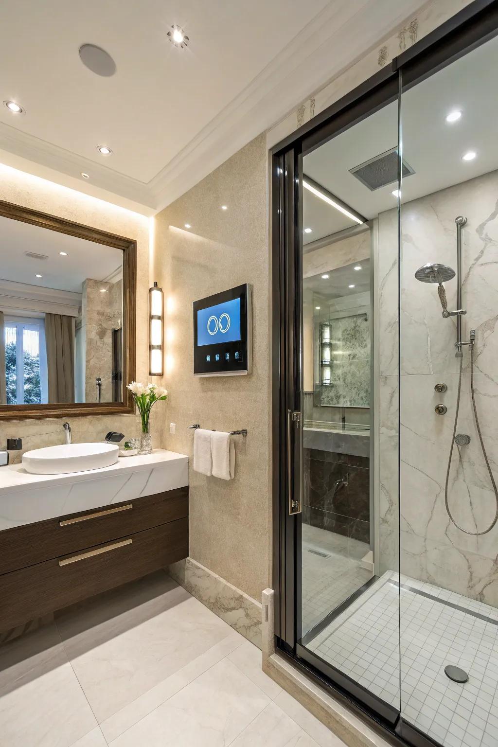 Smart technology delivers convenience and modern luxury to ensuites.