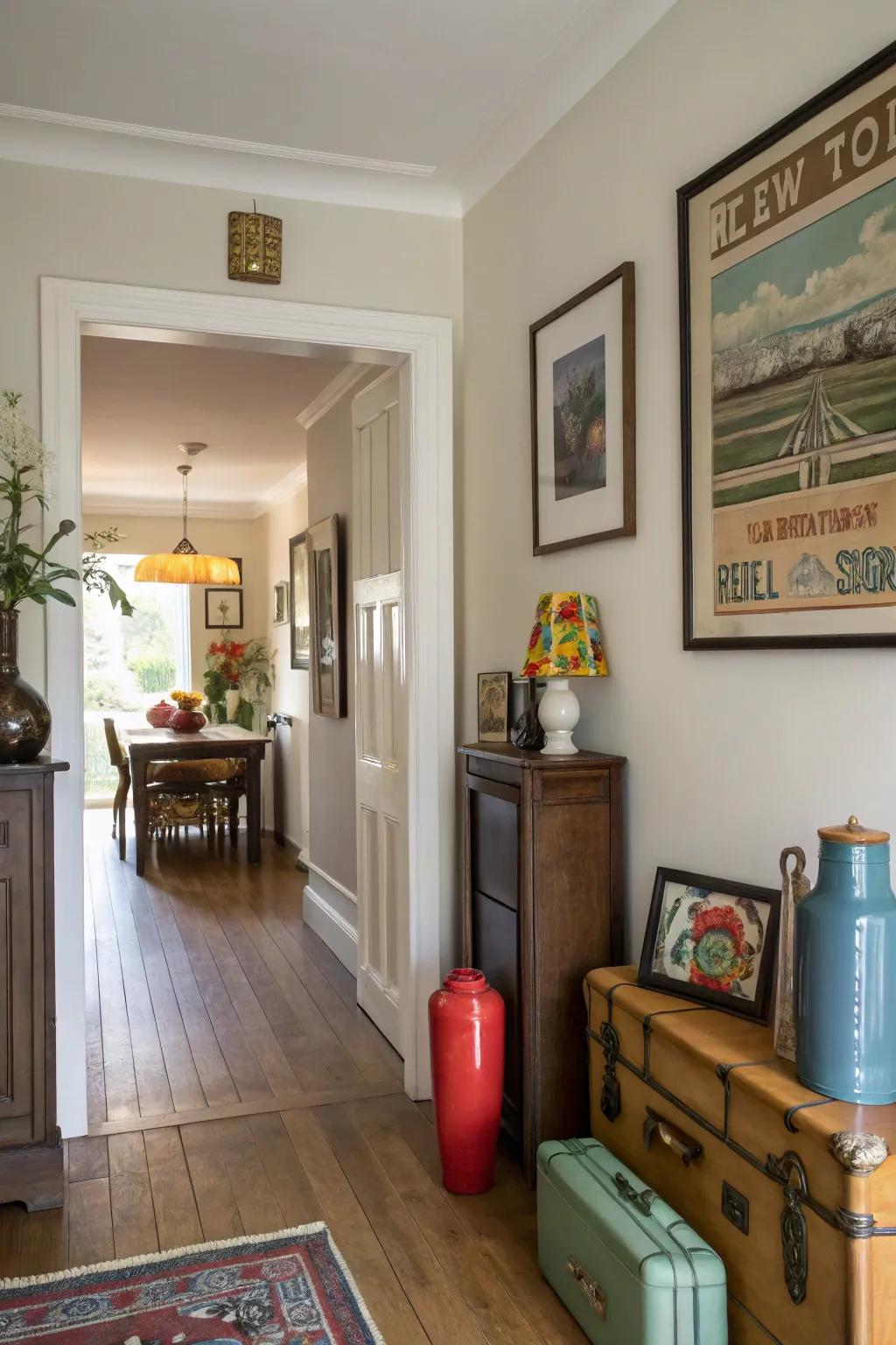 Showcasing personal items adds a unique sense of character to your space.