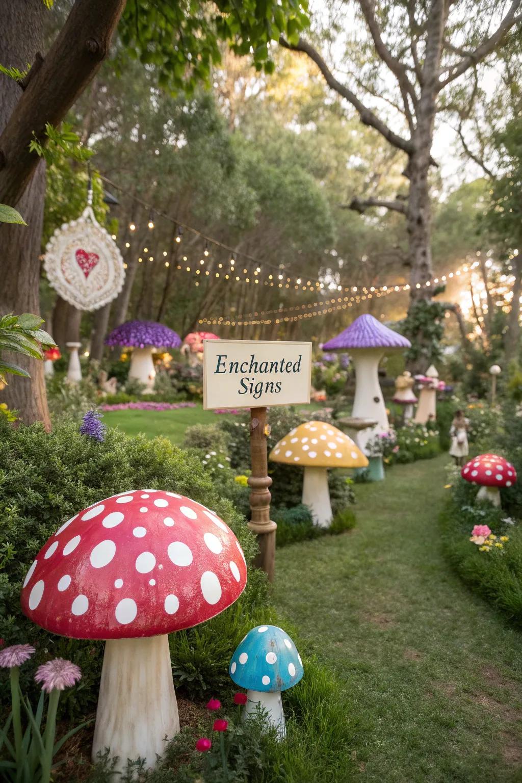 Inventive props add a touch of enchantment.