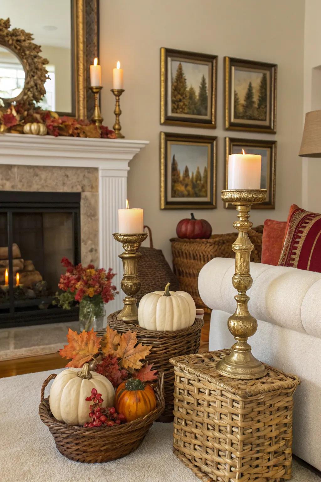 Elevate your decor with elegant golden accents.