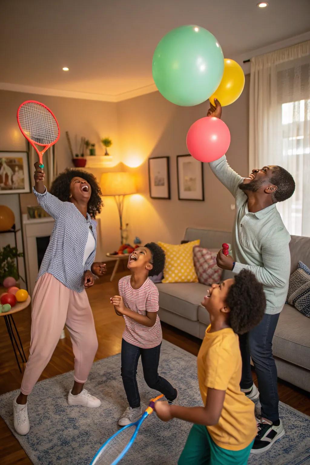 Floating ball provides an enjoyable and active twist to indoor play.