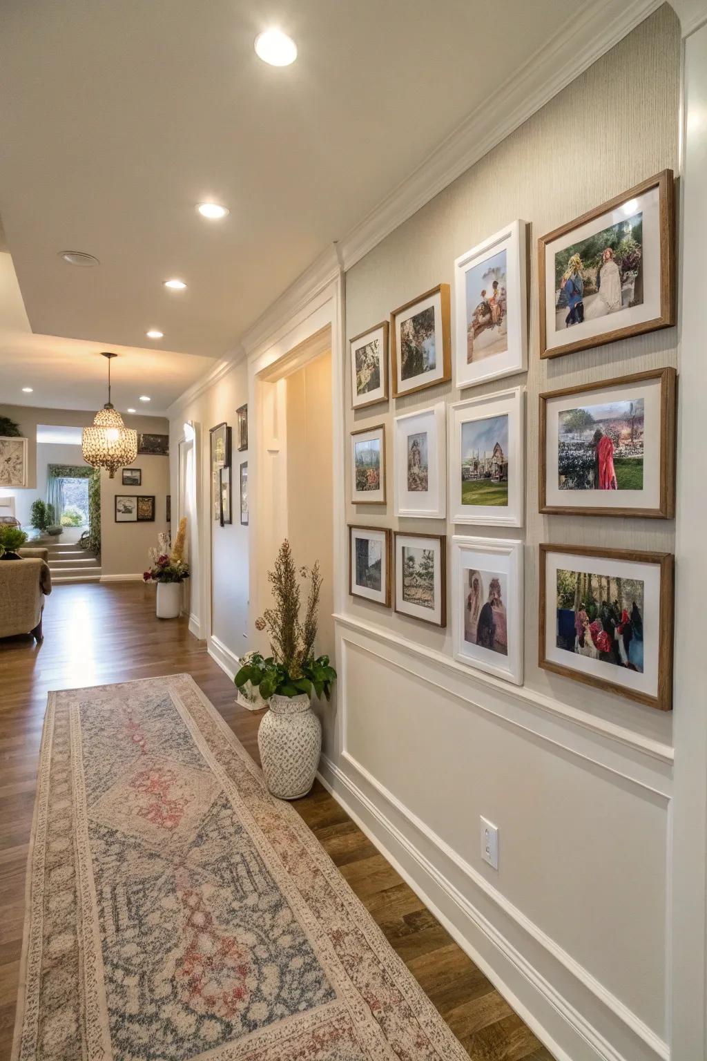 Hallways that tell a family's story.