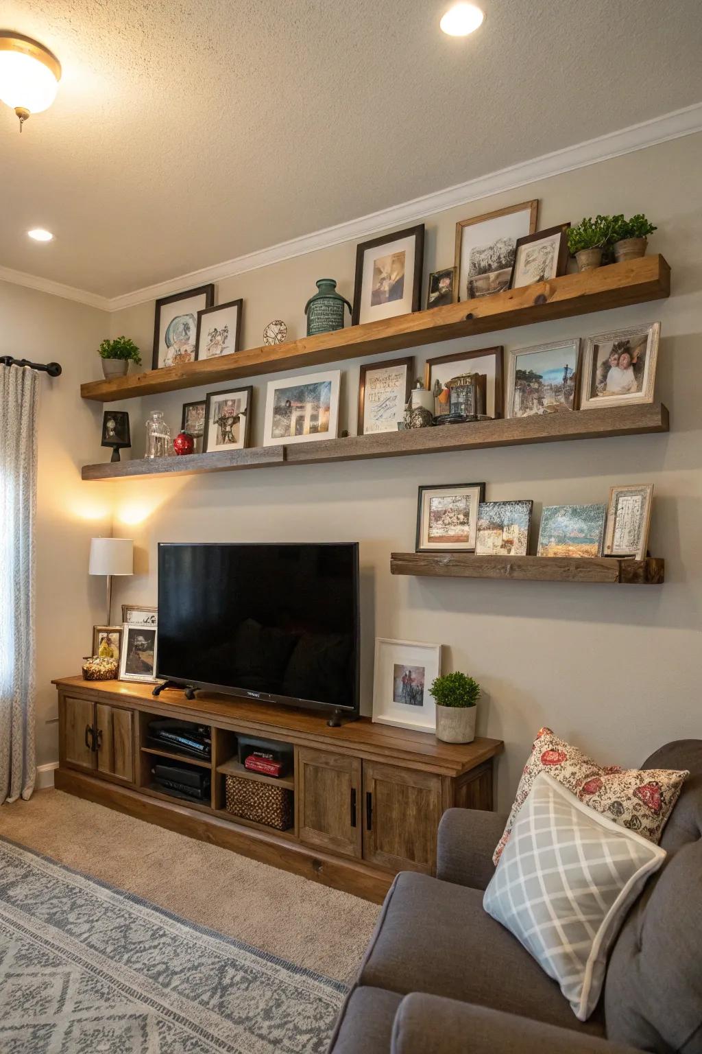 Add a personal touch with family photos.