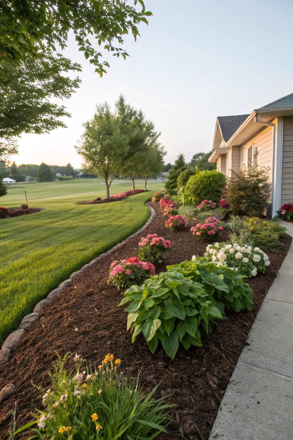 Mulch ensures plants are happy and gardens look well-maintained.