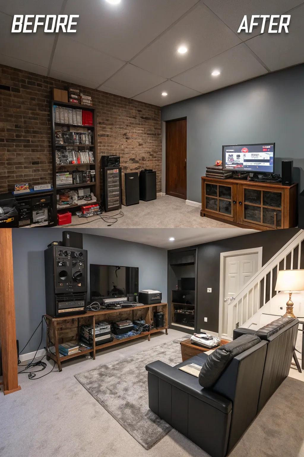 Before and after transformations emphasize the potency of skillful design.