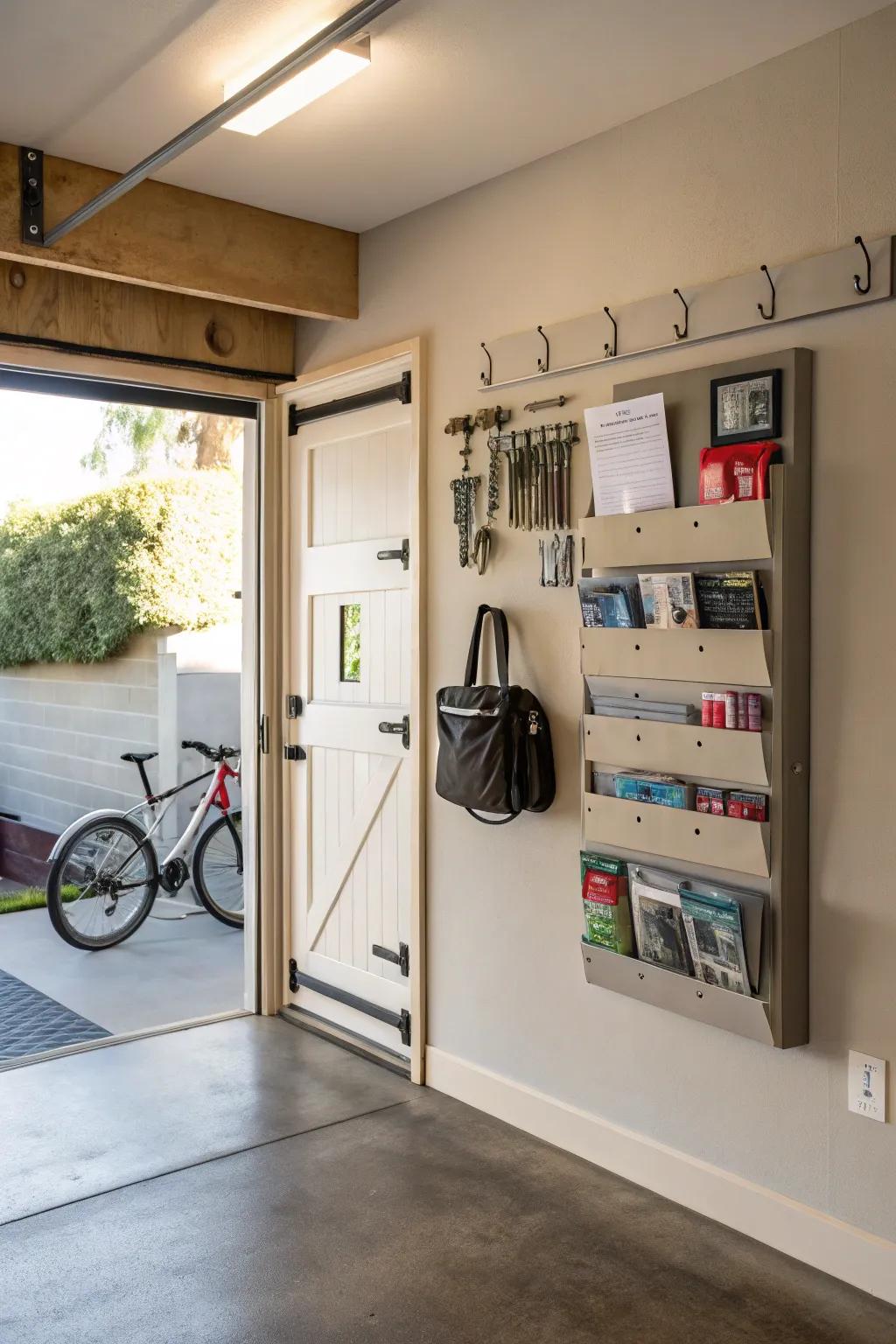 A key and correspondence hub keeps your entryway organized and clutter-free.