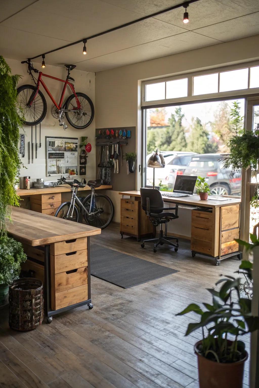 Elevate your office's design with sustainable resources.
