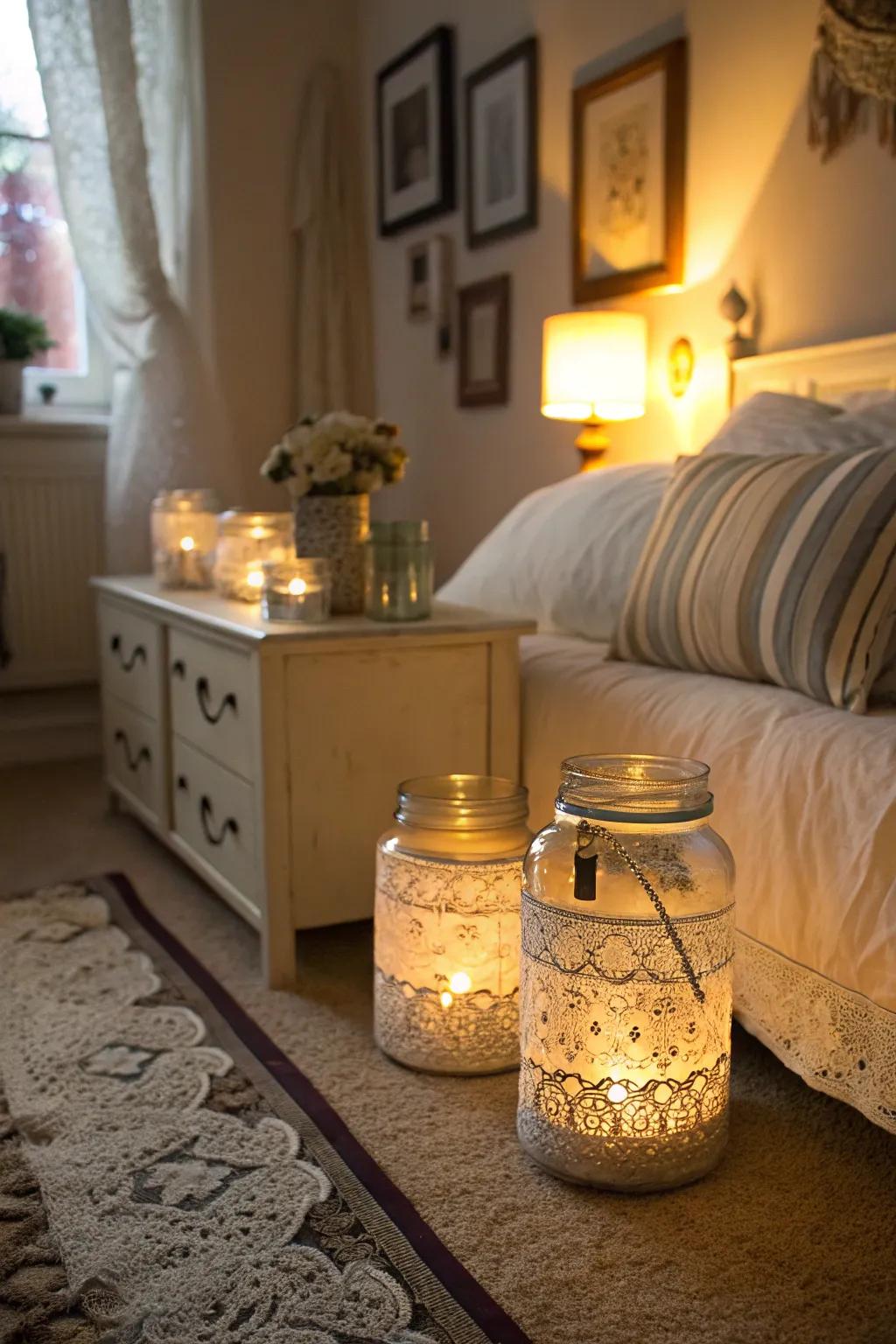 Filigree-enclosed vessels fashion a sentimental and delicate radiance.