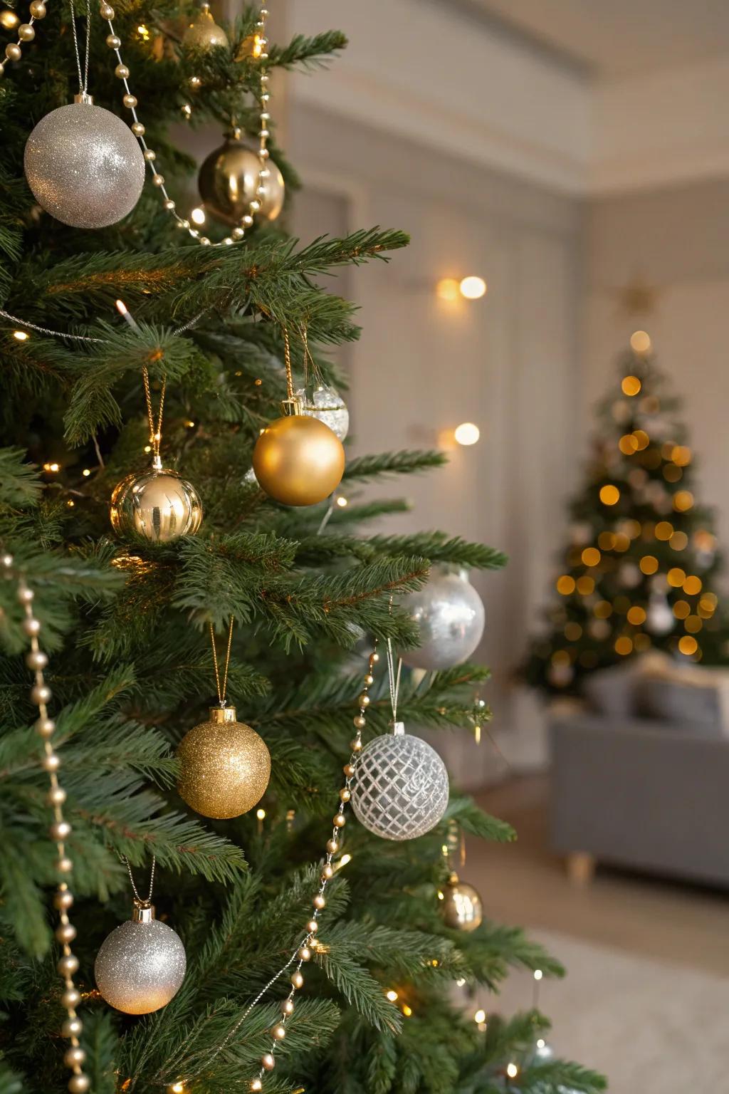 Simplicity shines with metallic elegance.