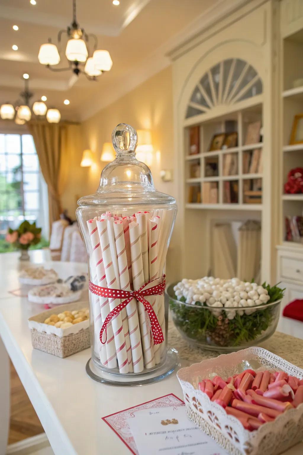 Candy diplomas contribute a quirky touch to your graduation theme.