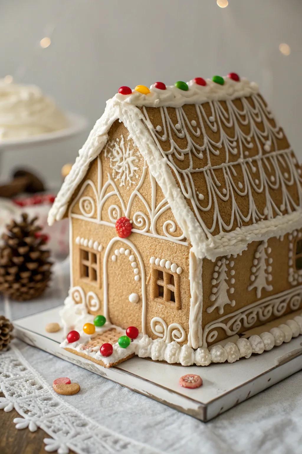 Victorian gingerbread house with historical elegance.