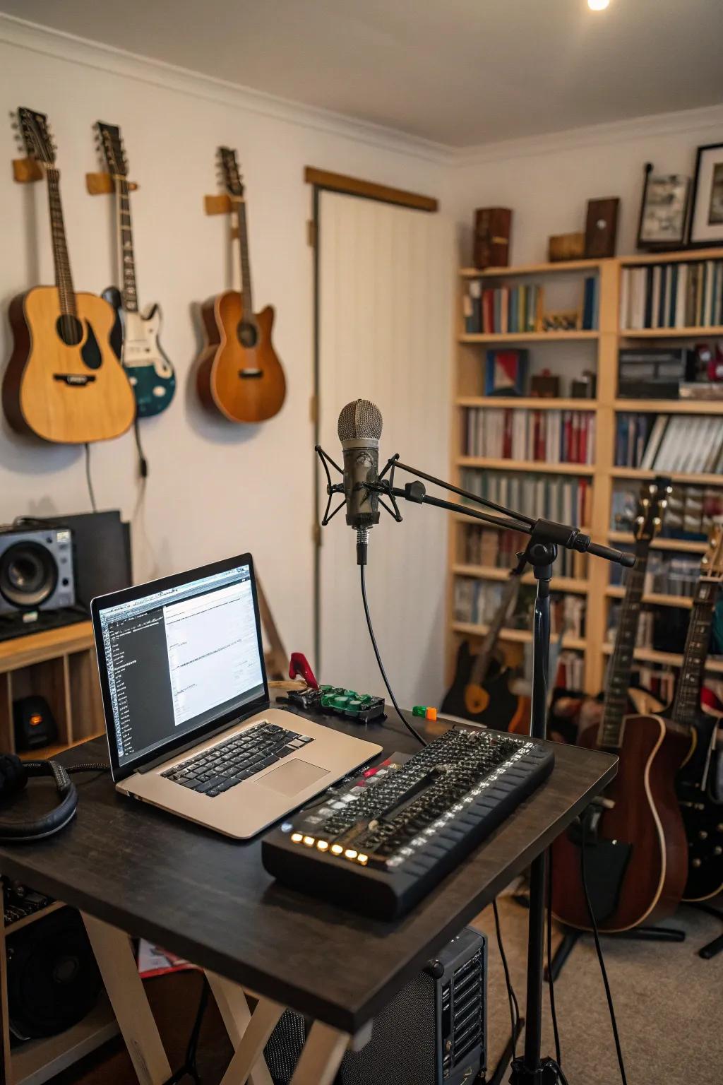 Seize inspiration using a recording setup.