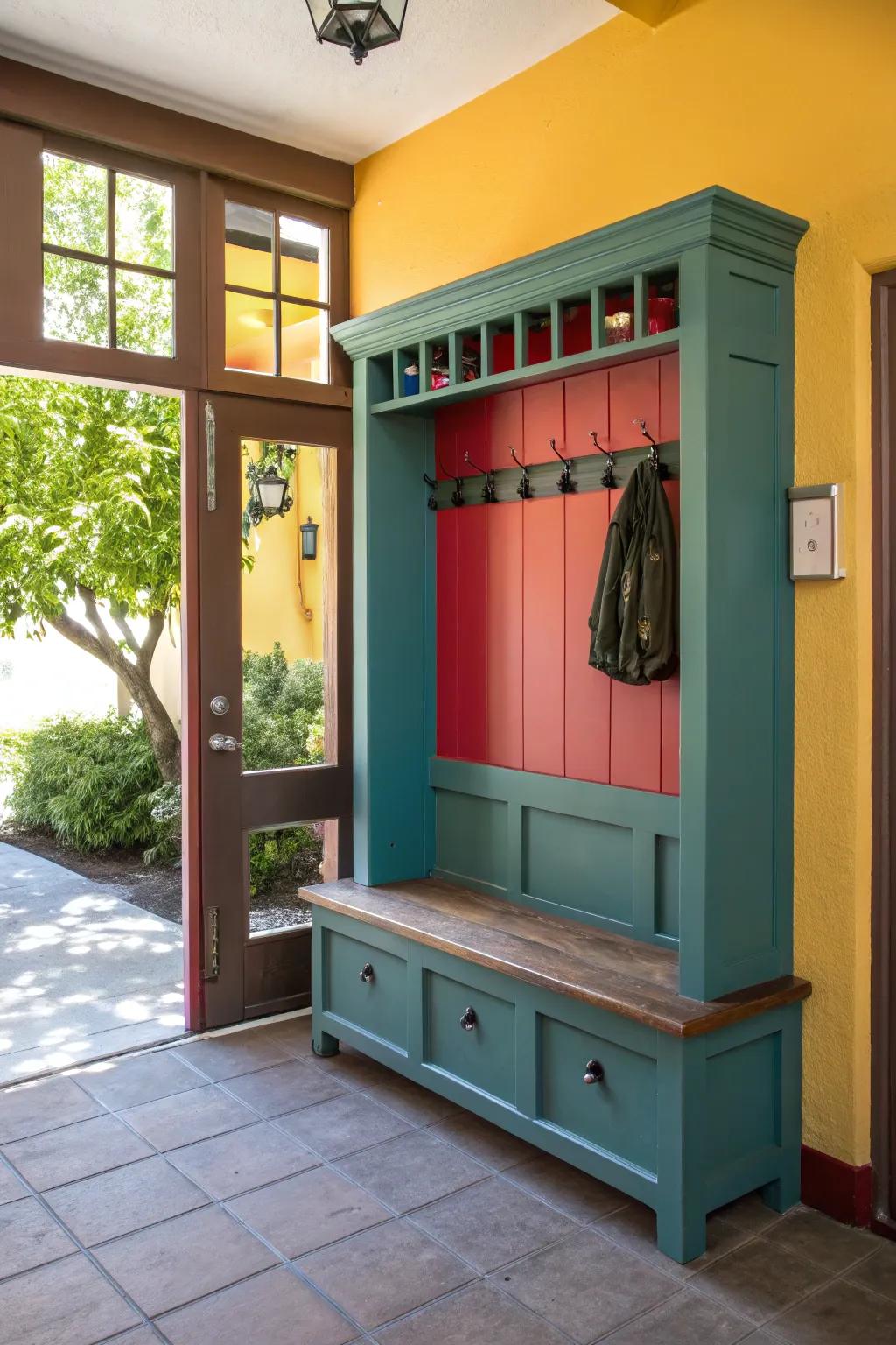 Showcase your walls with a see-through hall tree.