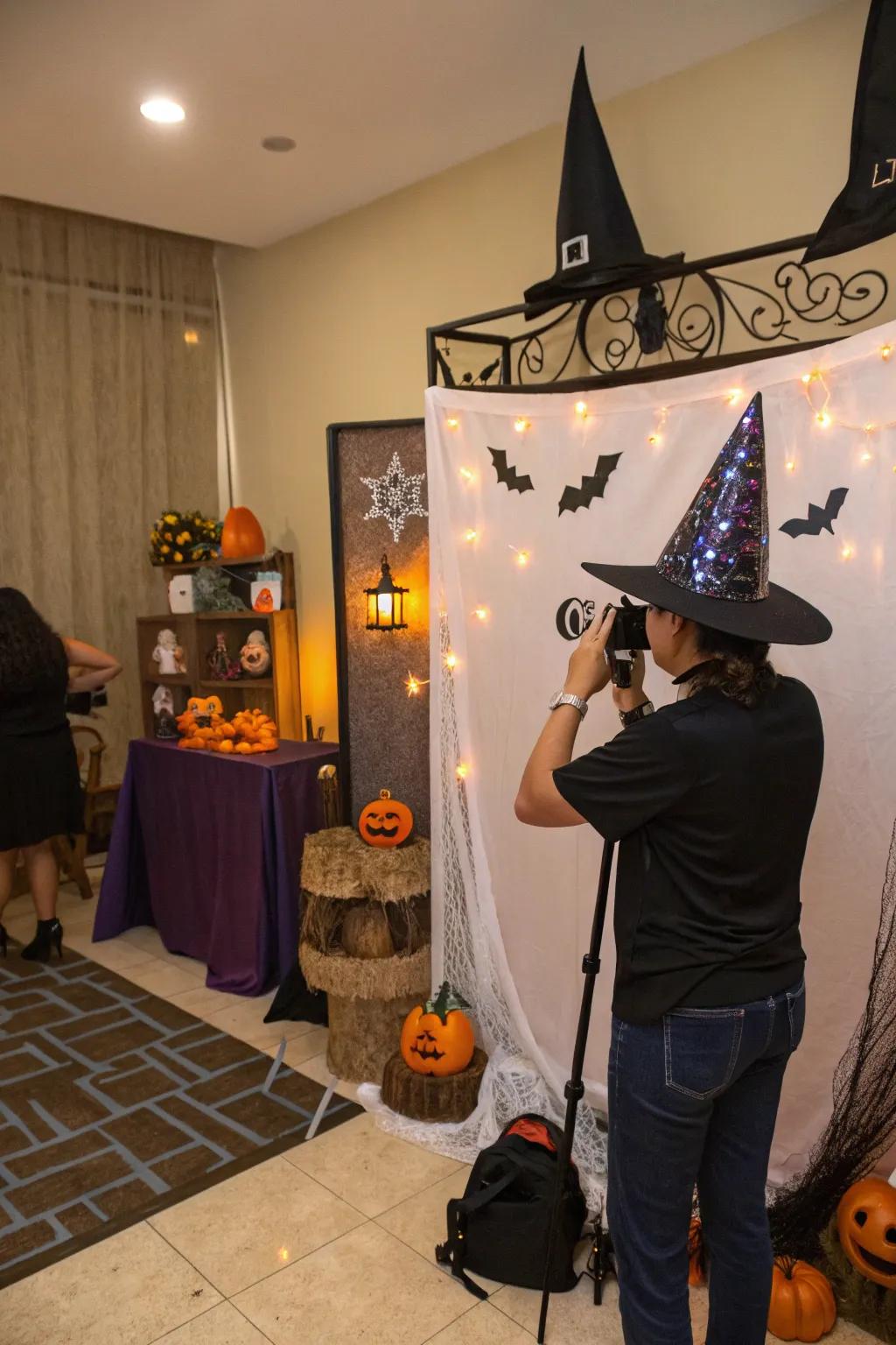 A photo stall captures delight-filled and festive recollections of the celebration.