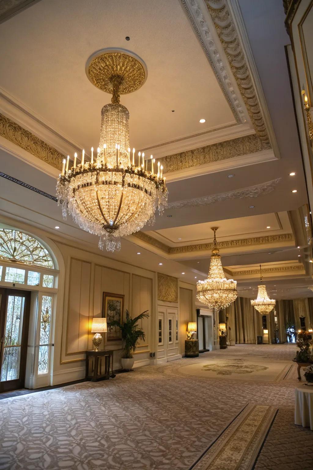 Chandeliers craft a daring and exquisite declaration.