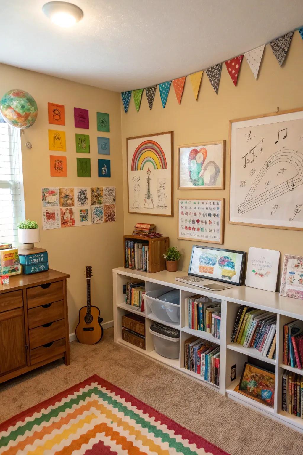 Personalized touches make the homeschool room your own.