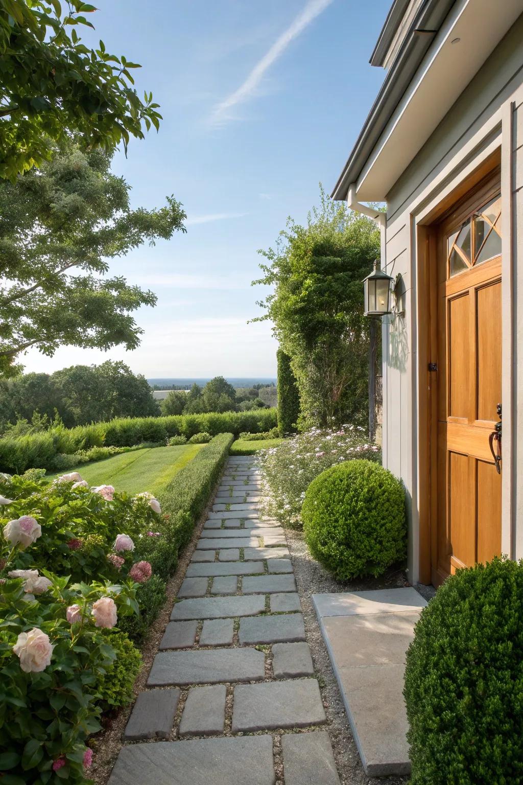 An attractive path that welcomes and guides guests to your door.