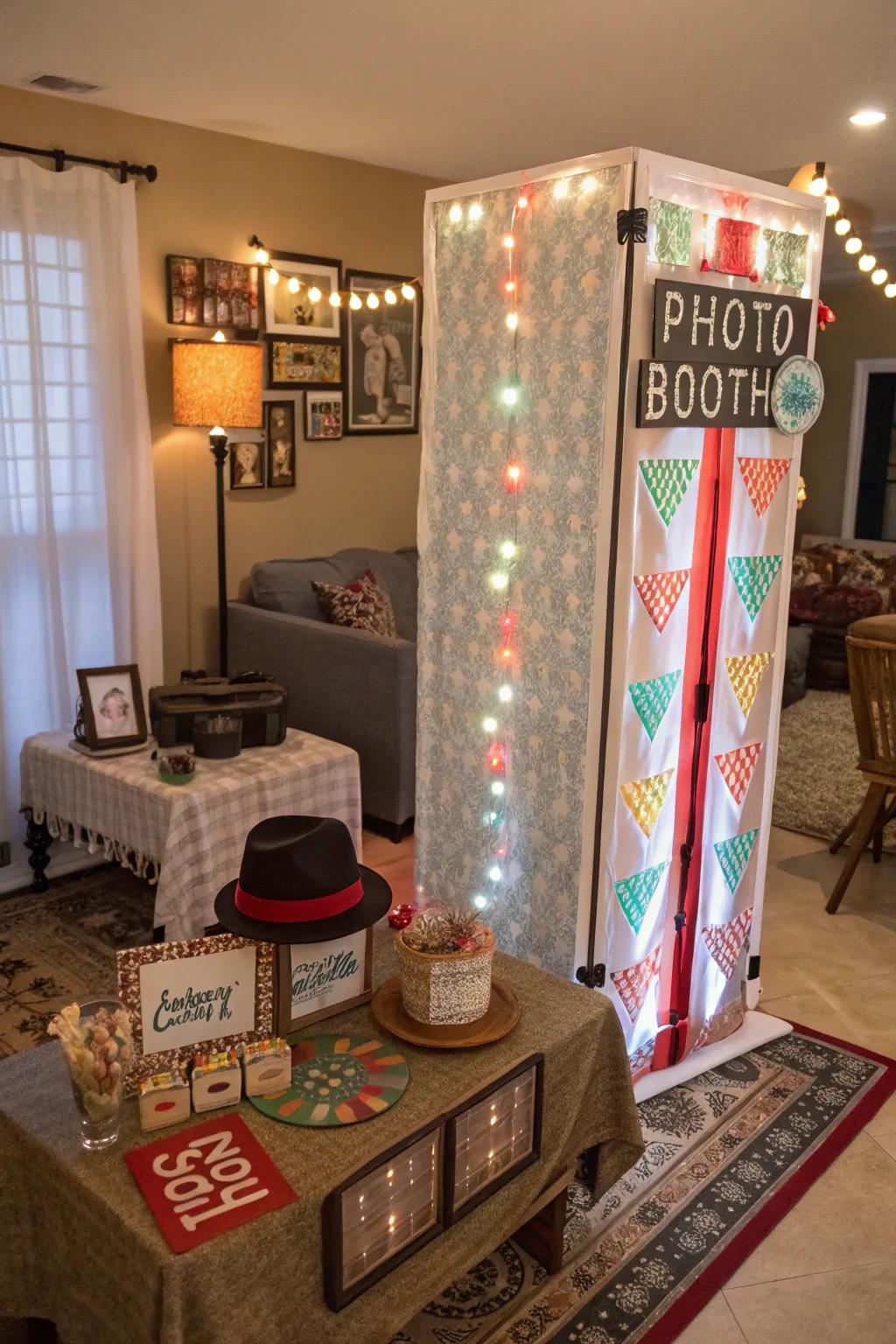 A playful snapshot nook for chronicling joyful moments