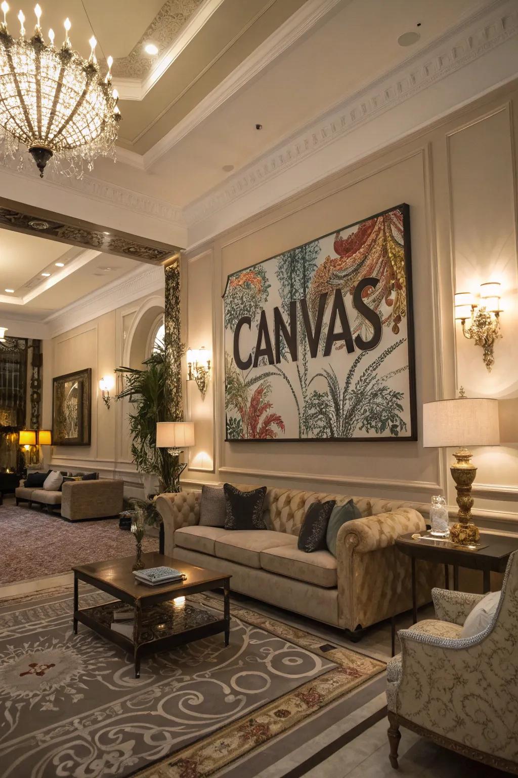 Make a statement with inventive fabric emblems.