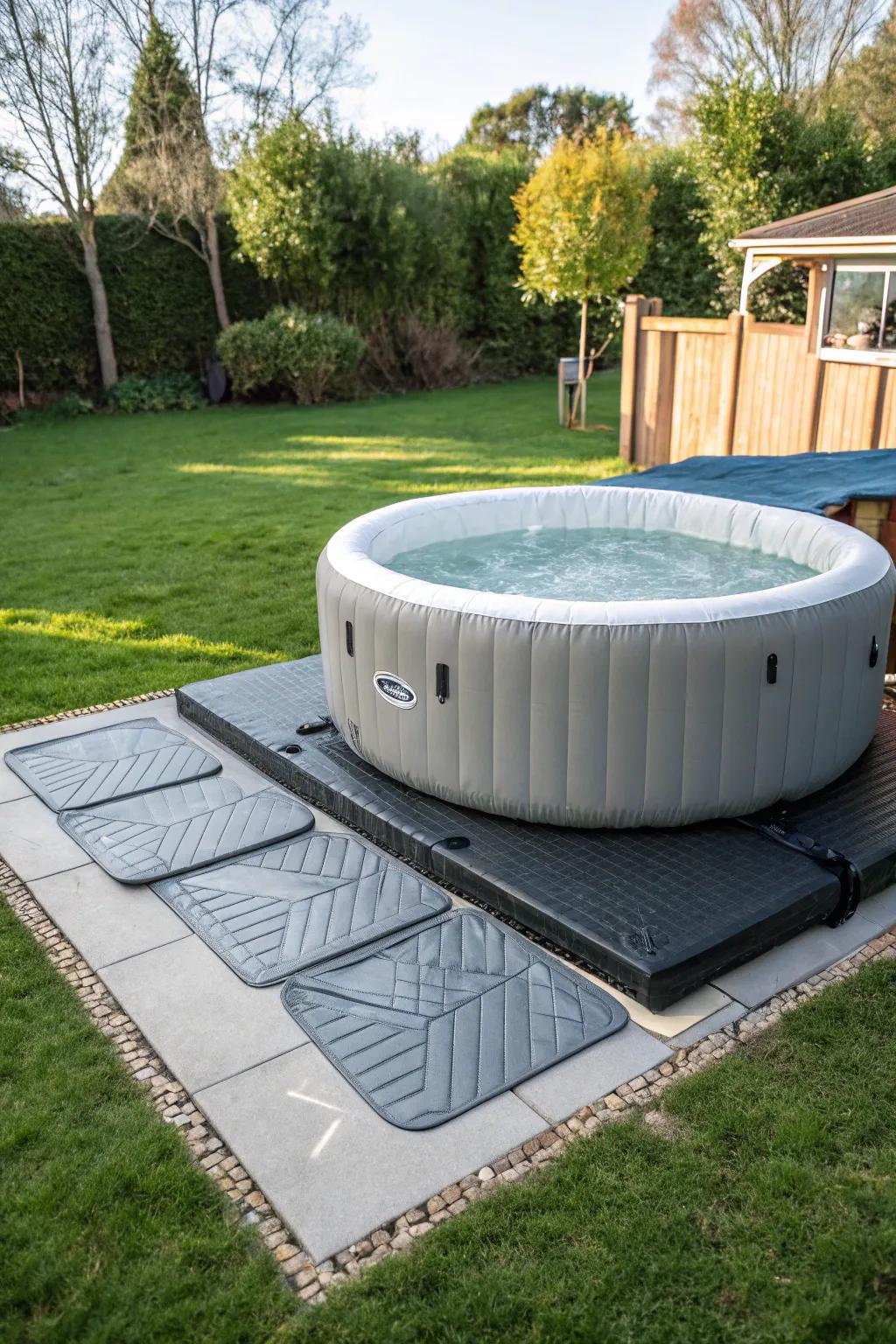 Thermal liners assist in sustaining water temperature effectively.