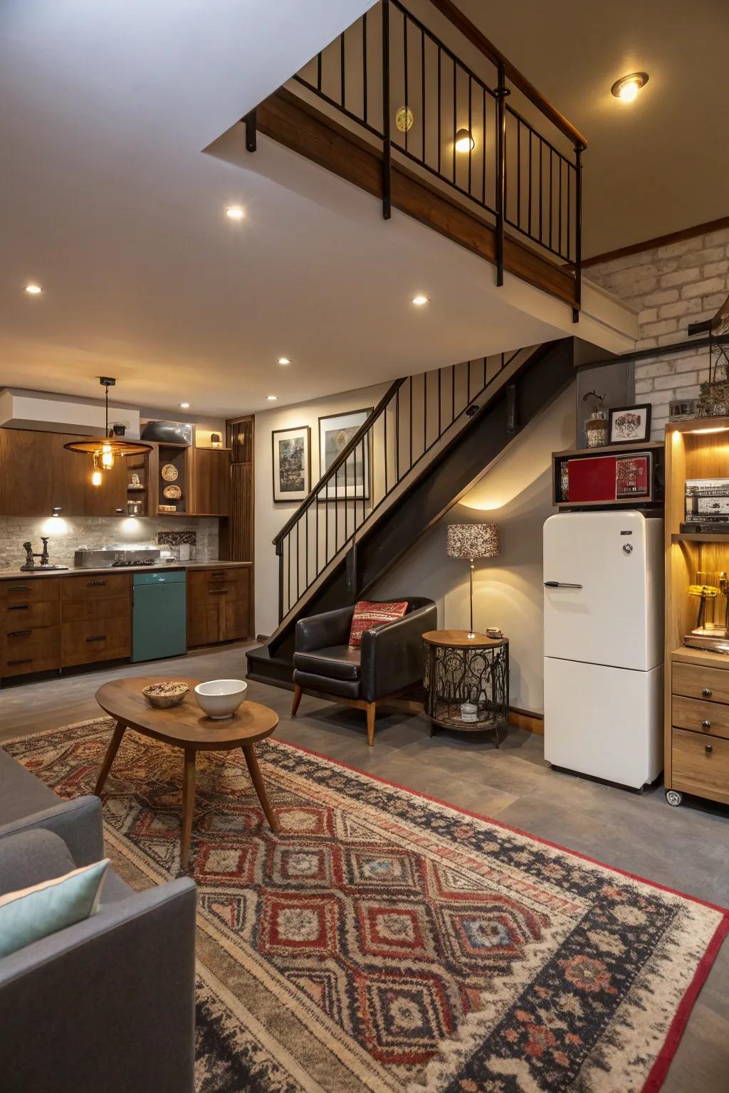 Mix retro elements with modern design for a unique and stylish home.