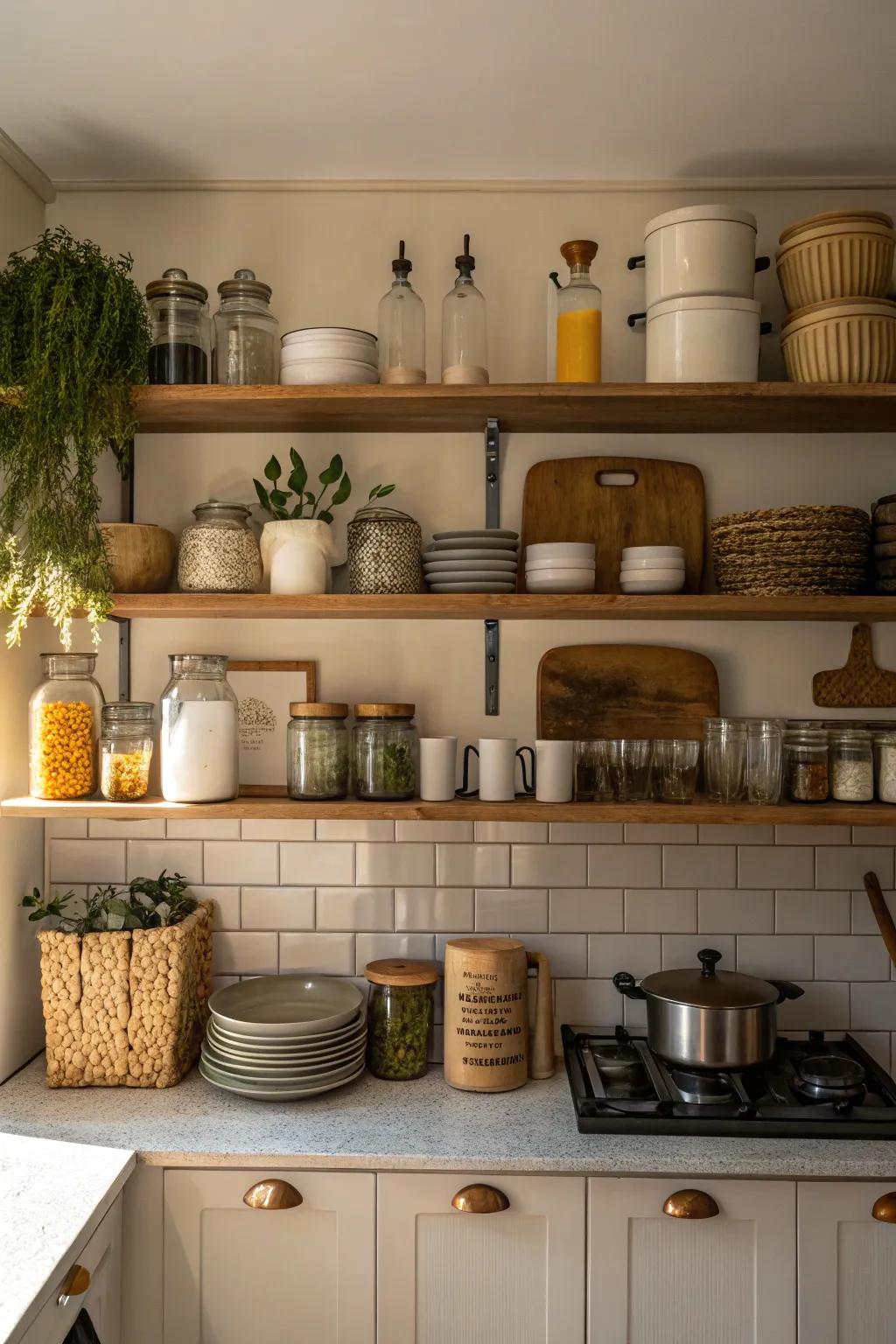 Powerful racking with varied sizes.