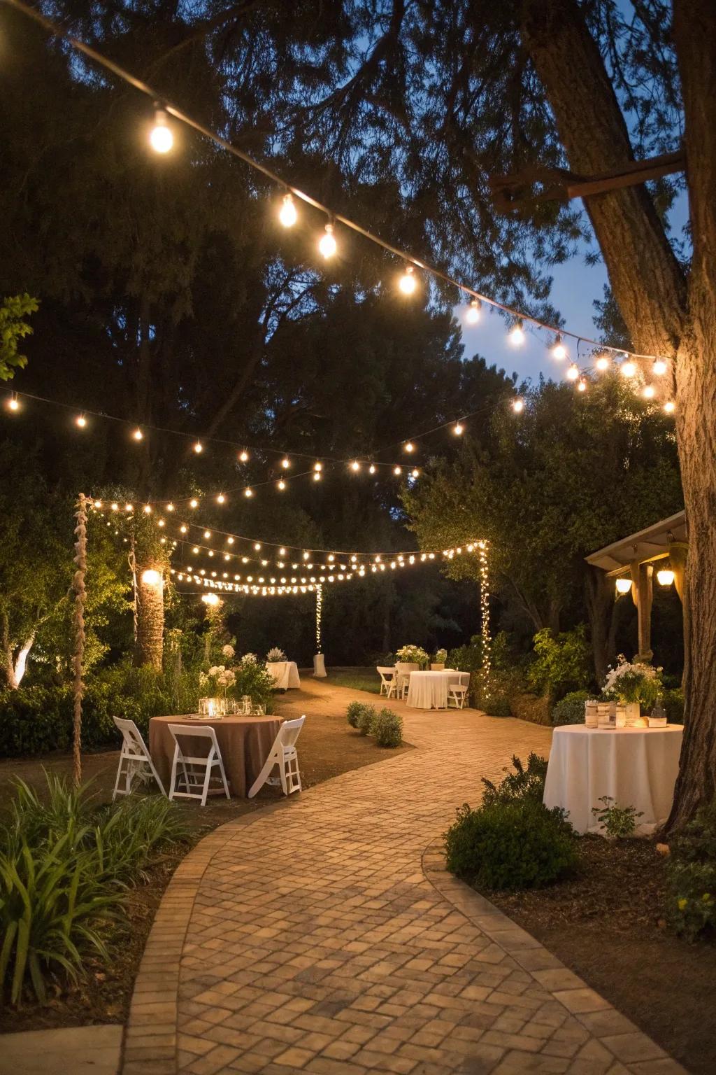 Merging assorted illumination styles for a unified garden.