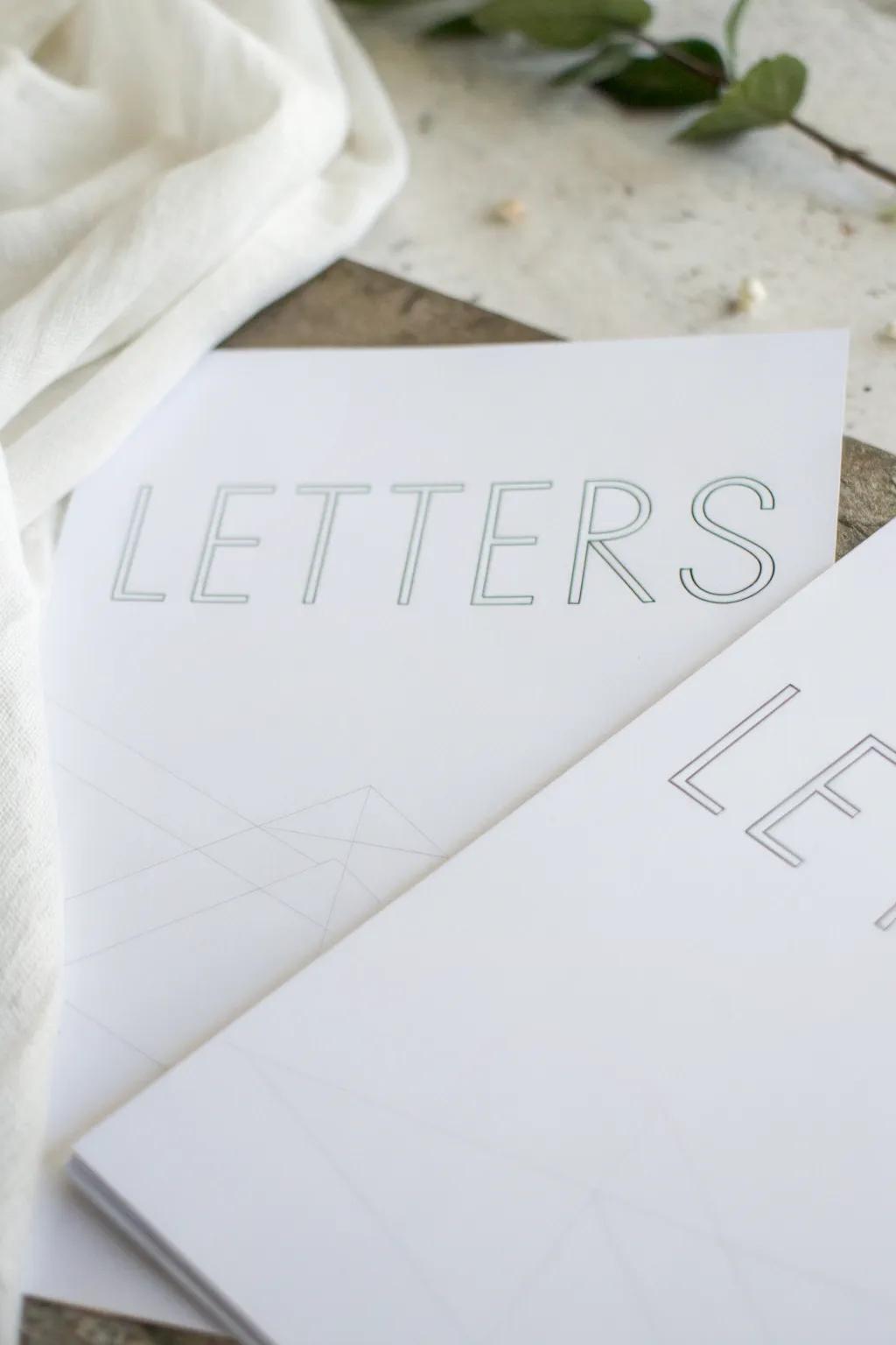 Simple outline design provides elegance through simplicity.