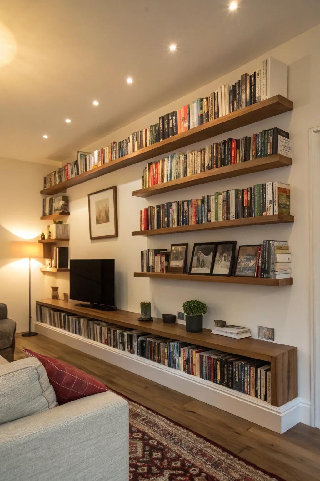 Change your guides to a aesthetic screen with shelves.
