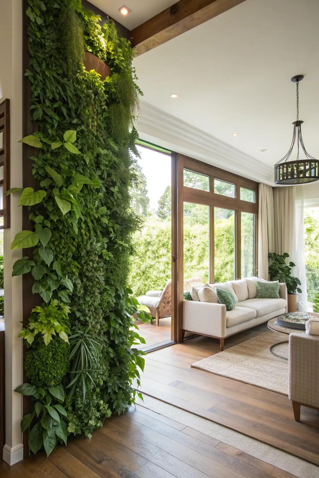 Living greenery panels breathe life into your walls.