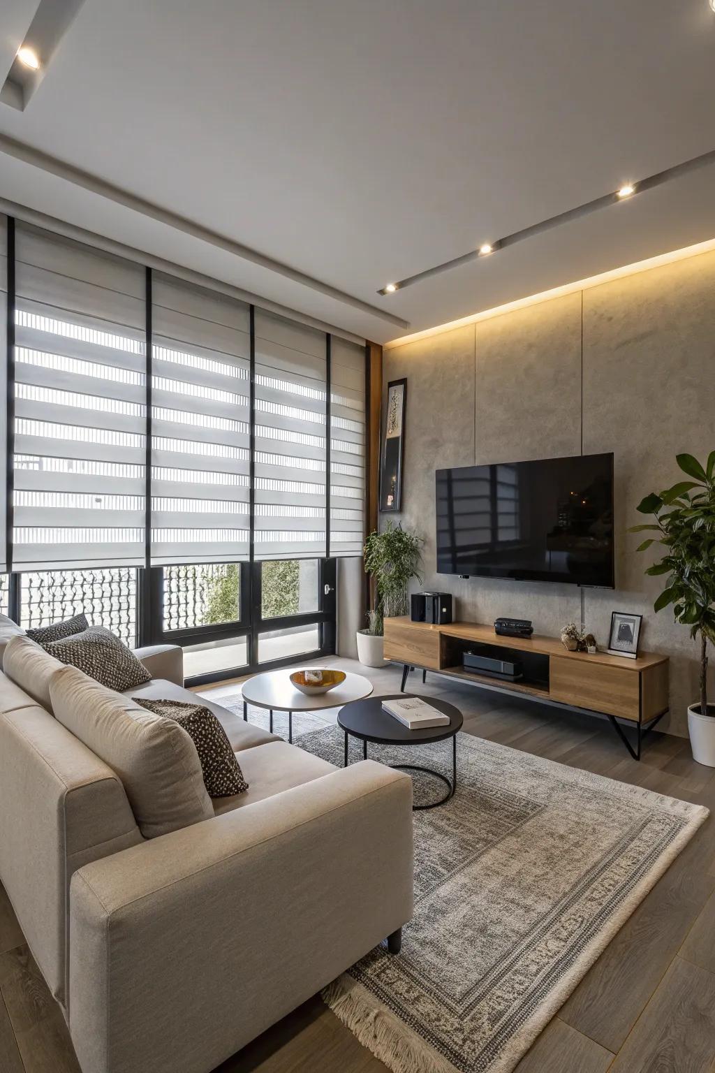 Intelligent blinds introduce contemporary convenience to your abode.