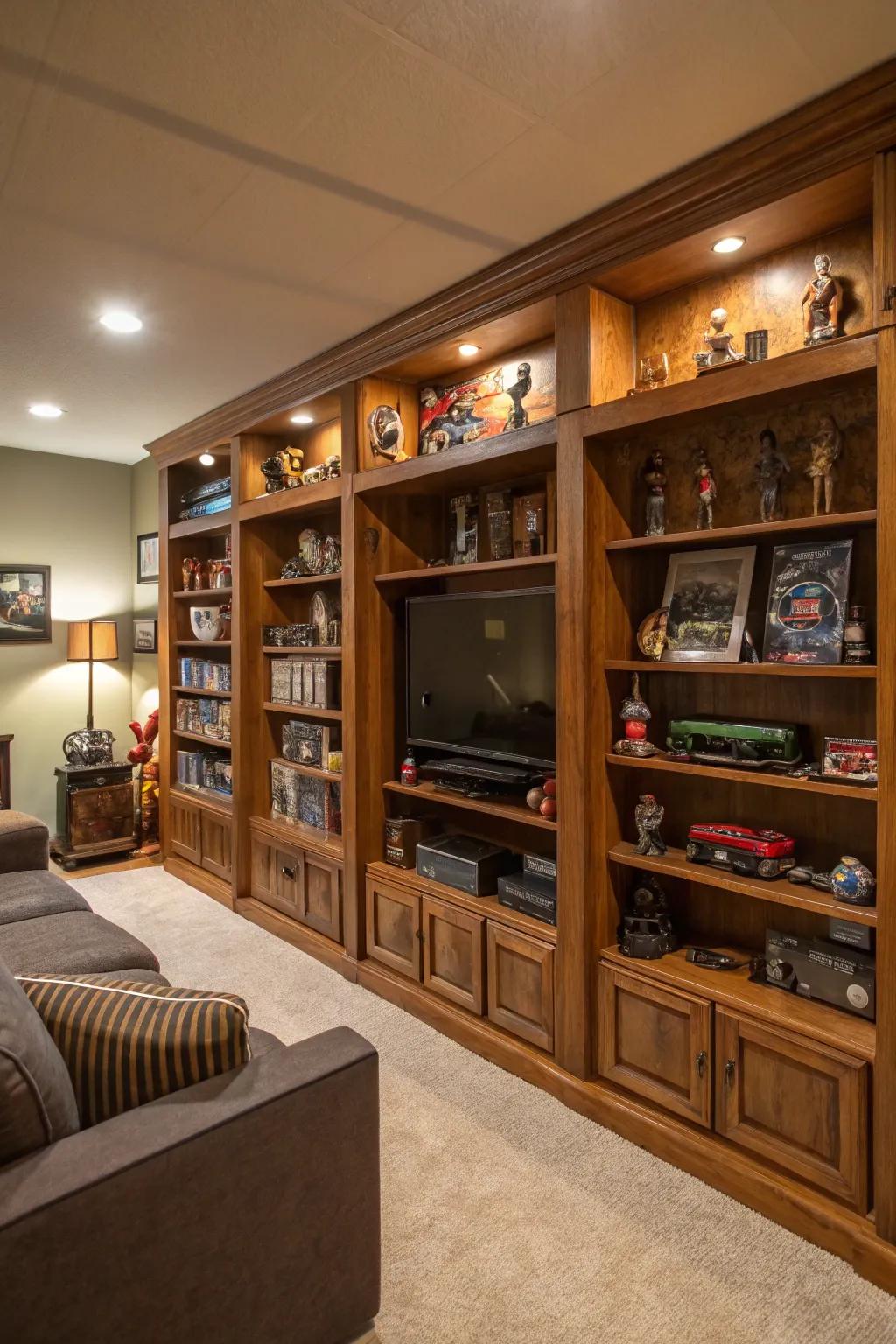 Tailored shelving maintains your area’s arrangement and individuality.
