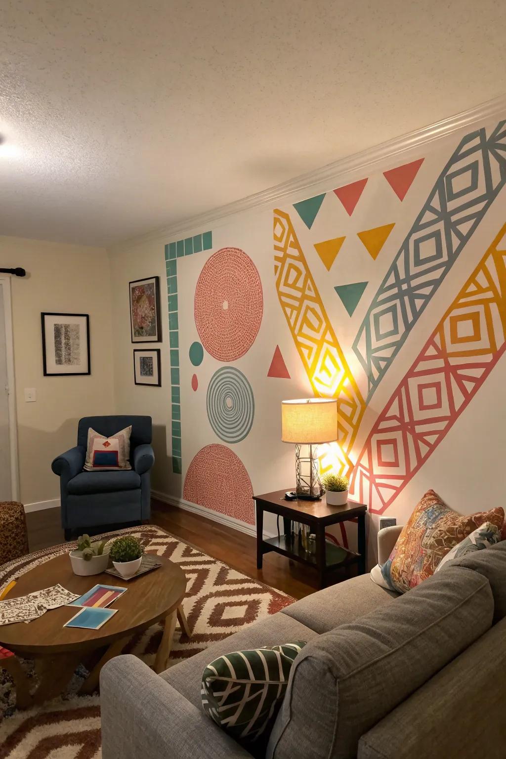 Personalize your space with freehand designs and creativity