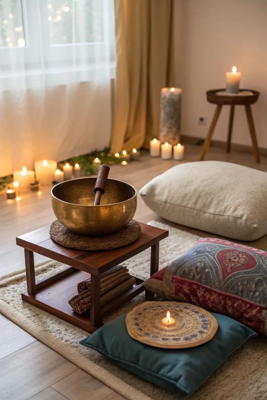 Permit soothing sounds to enhance your meditation practice.