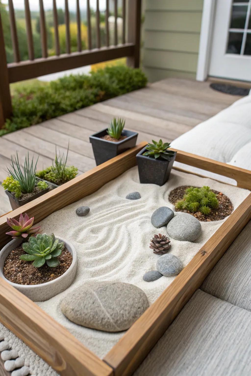 A peaceful garden offers tranquility and beauty.