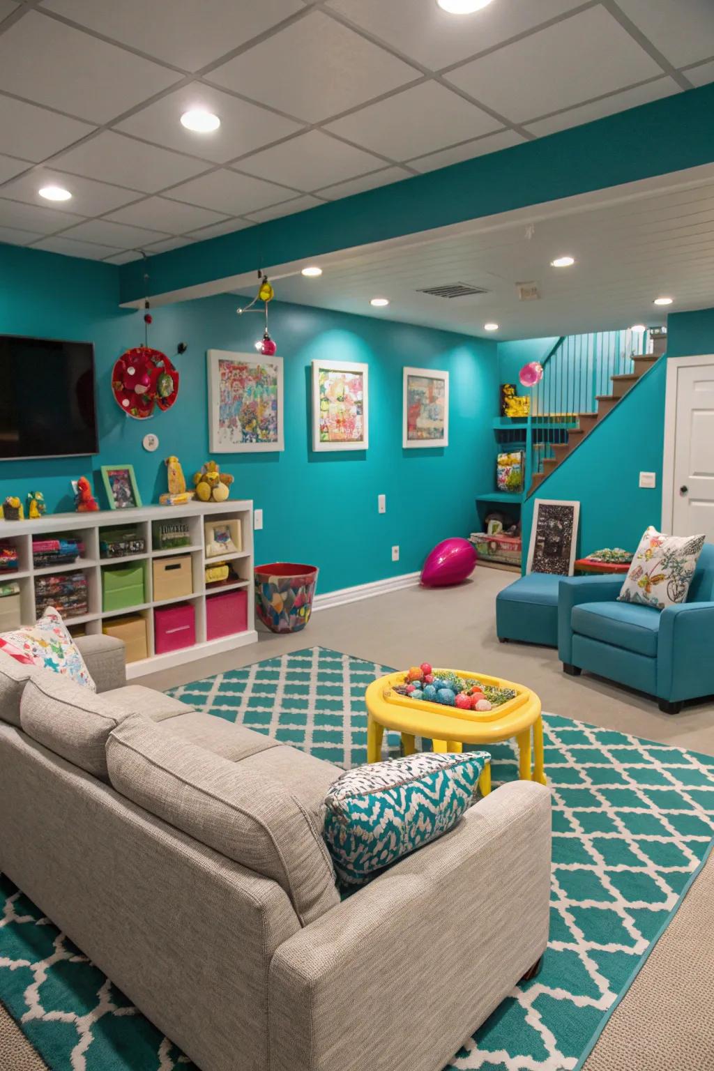 Lively aqua delivers a lively and energetic feel to your area.