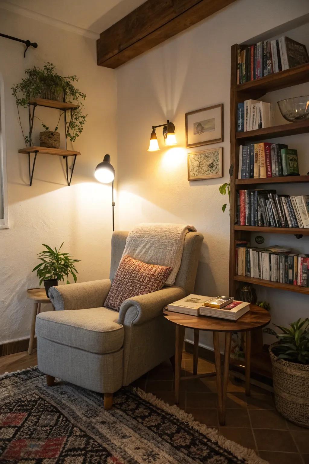 Wall lamps can be stylish and budget-conscious.