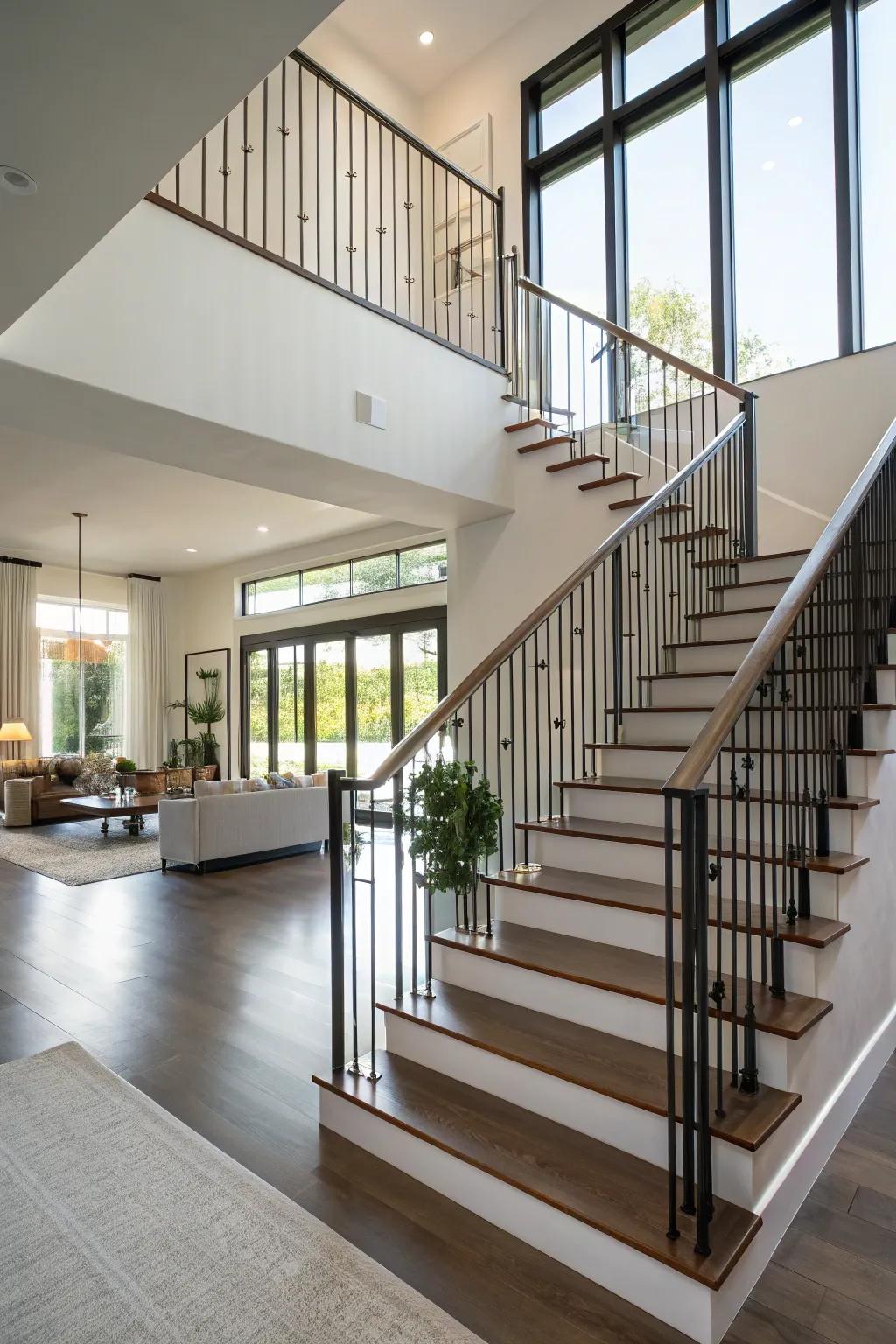 Vertical borders adding height and elegance.