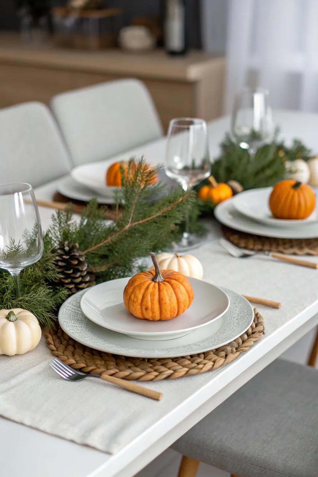 Seasonal decorations contribute allure and relevance to your table.