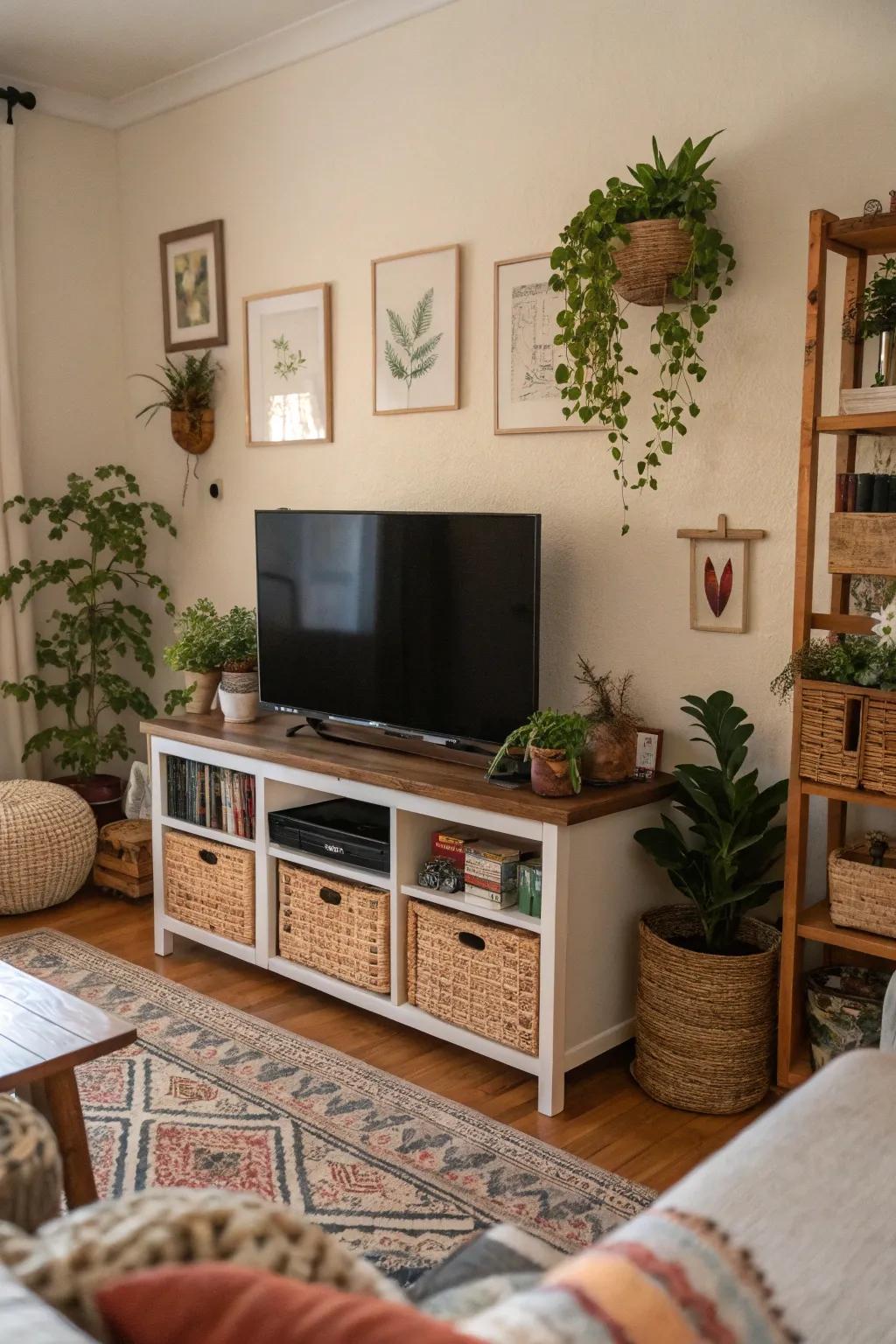 Decorative accents adding a personal touch.