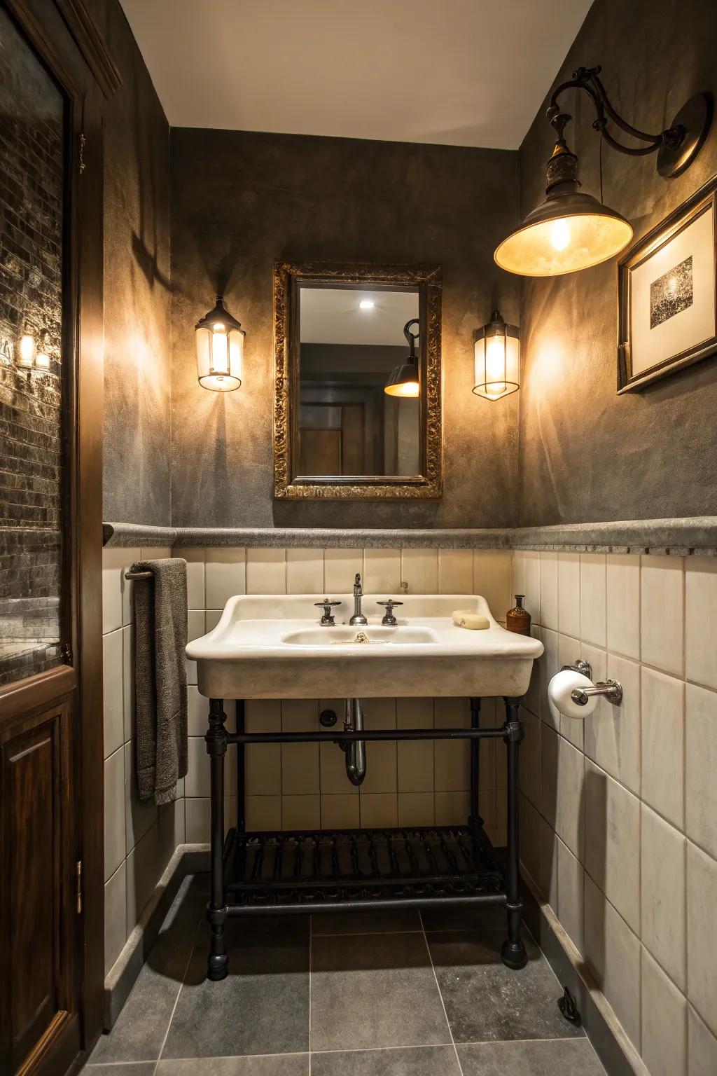 A texture interplay that creates a dynamic vintage vibe.