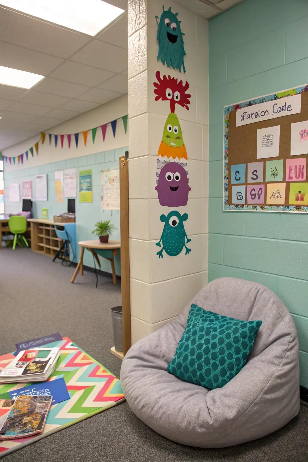 A hued creature serenity zone that bolsters sentimental awareness and regulation.