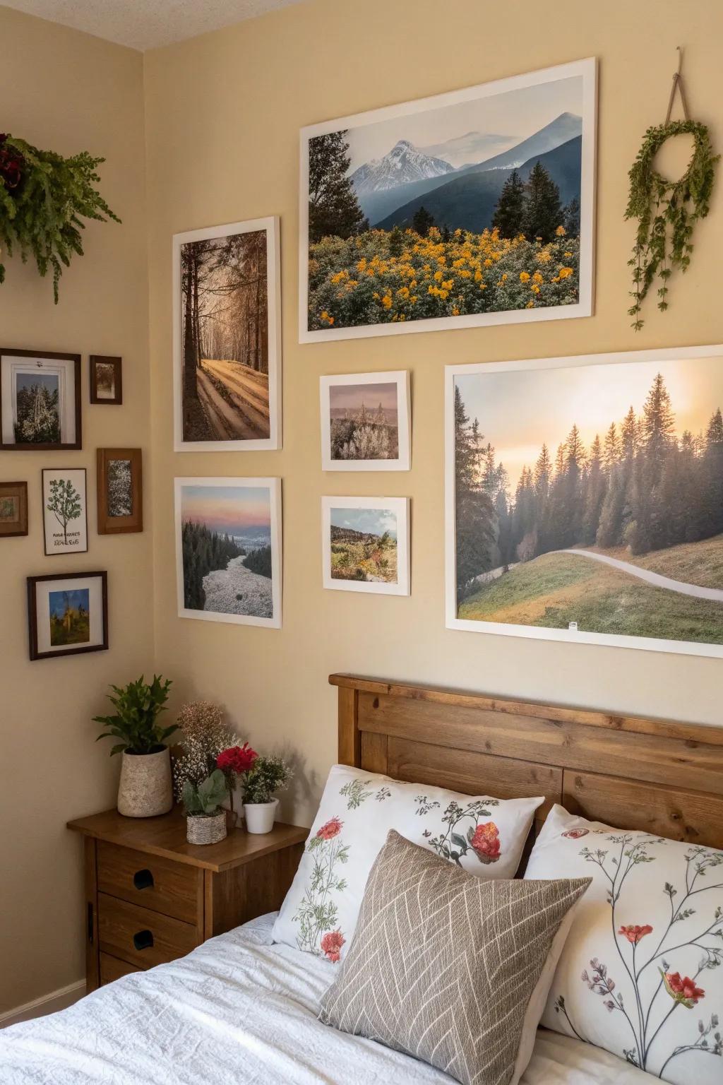 Nature-inspired artwork brings the peace of the outdoors inside.