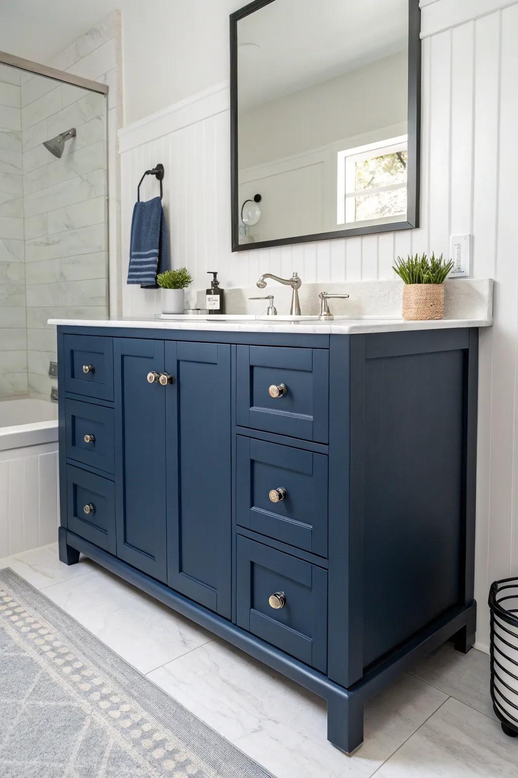 Flat finishes exude minimalist beauty.