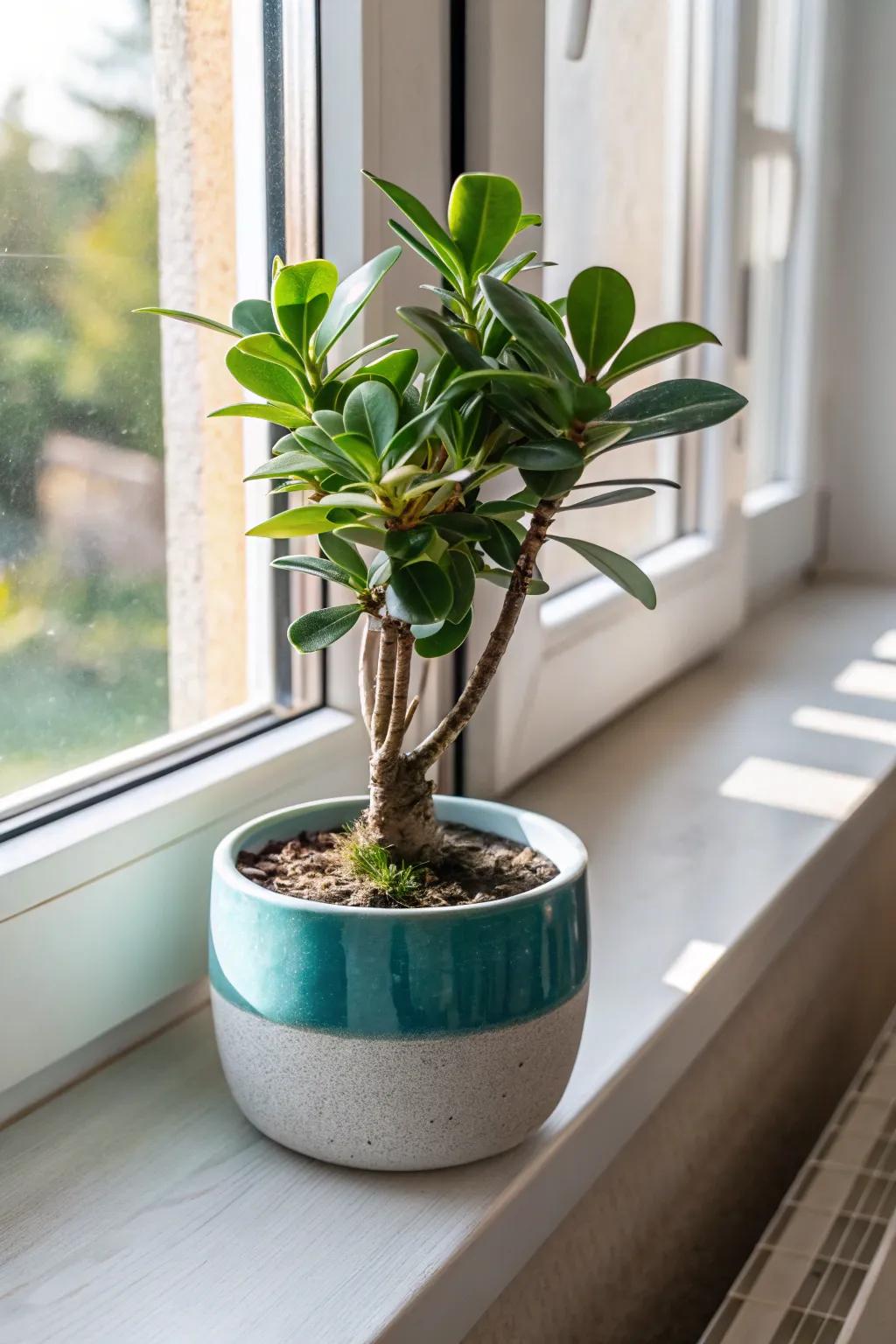 An essence of nature with an ornamental plant.
