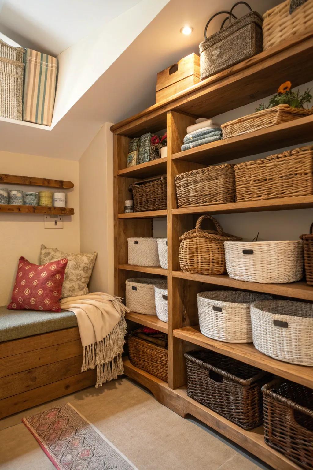 Unusual areas can function as ideal storage locations.