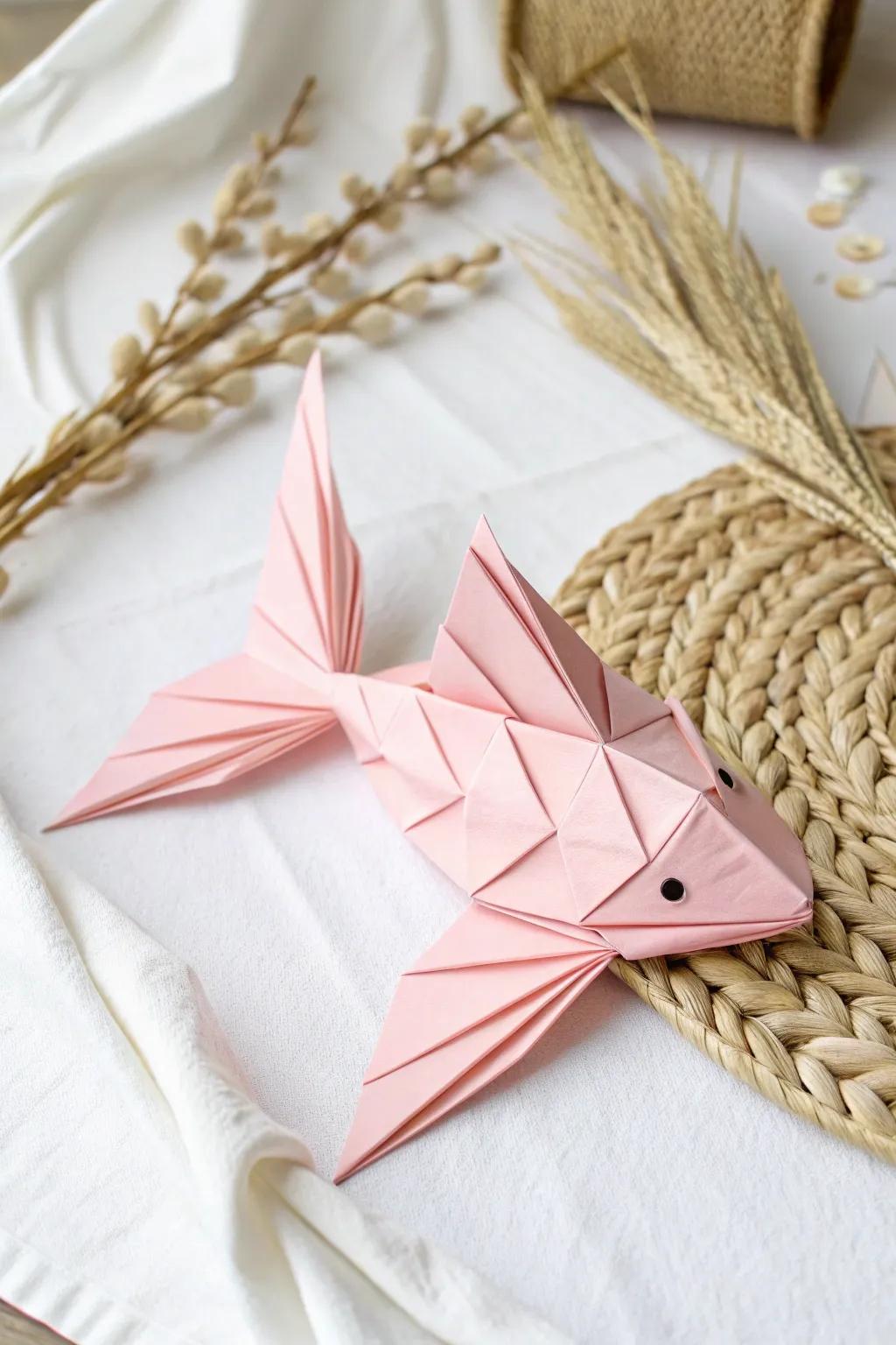 Add a splash of imagination with a delicate paper swimmer&mdash;where Scandinavian simplicity meets boho charm.