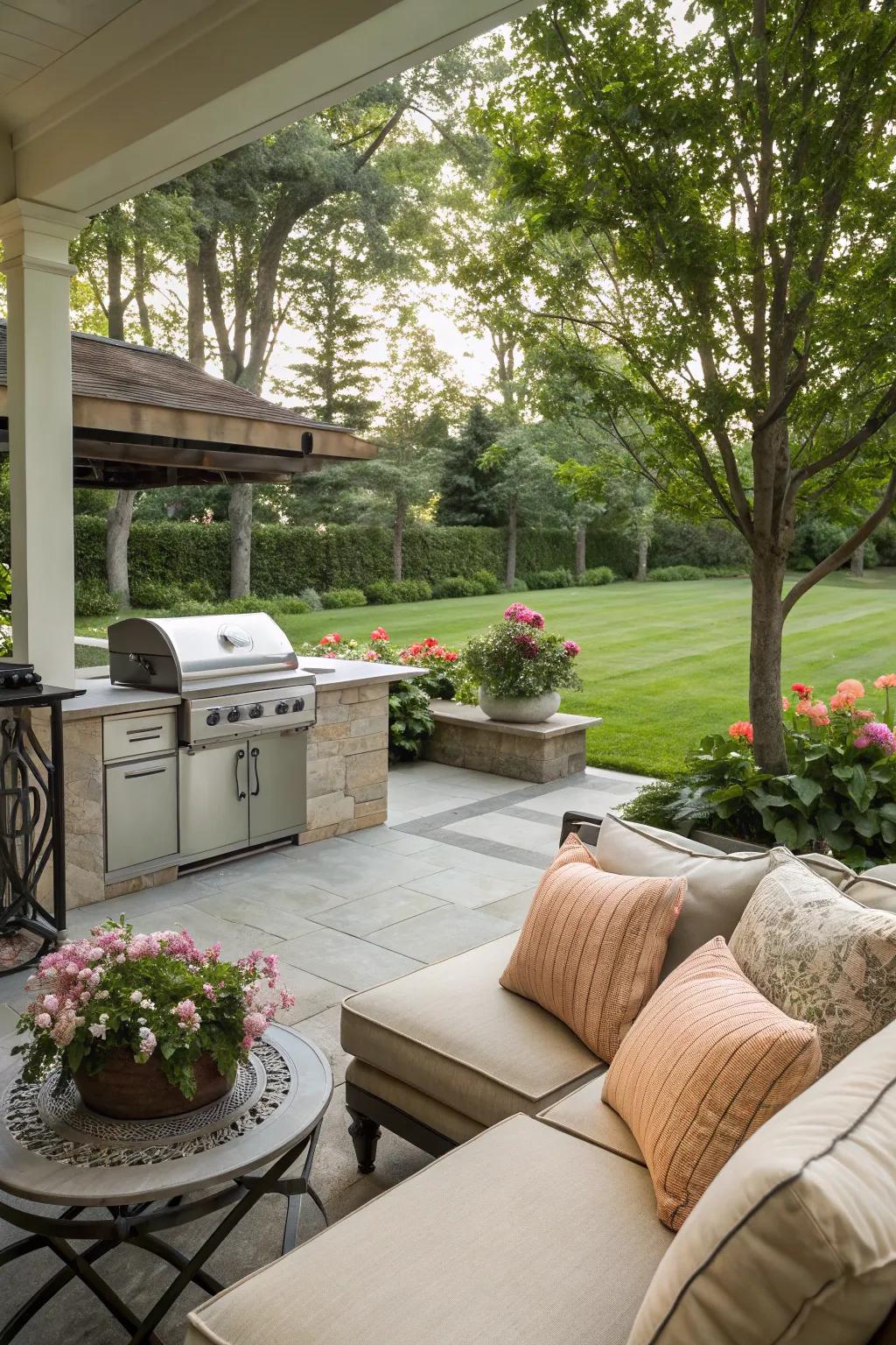 Comfortable seating invites relaxation and conversation.