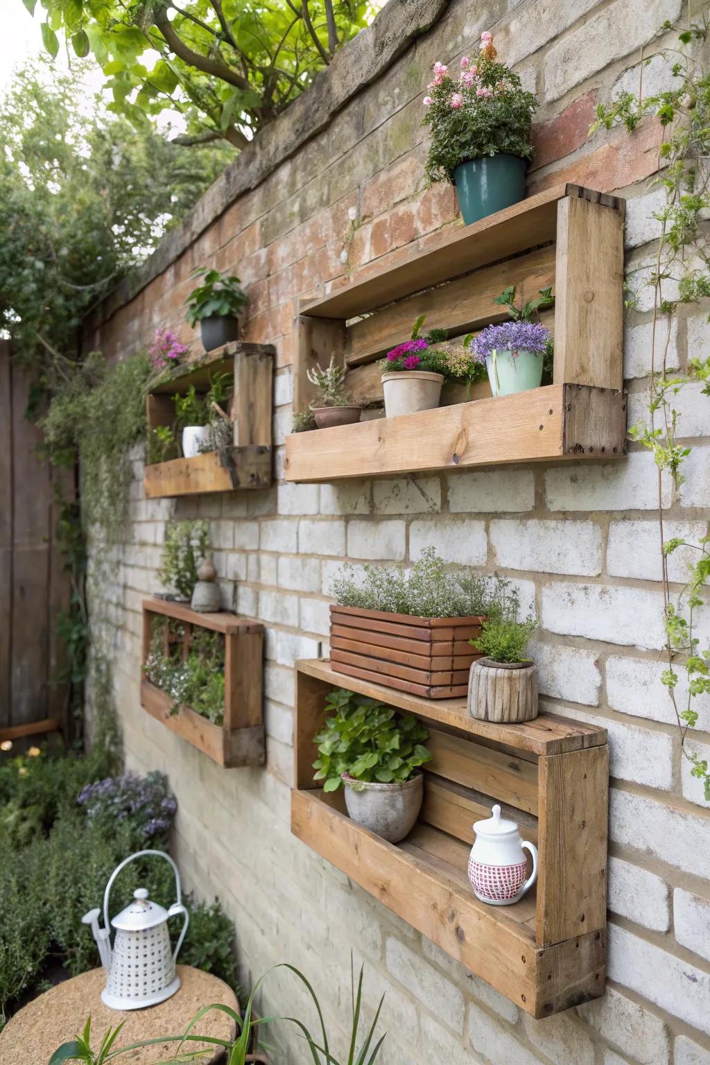 Overhanging planks add flexibility and allure.